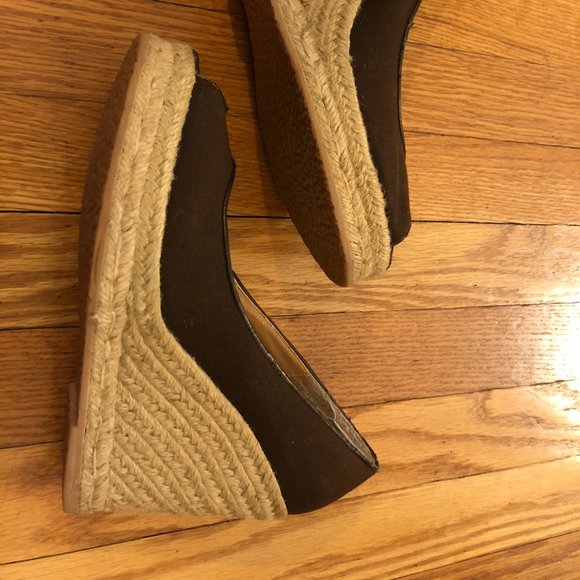 Steve Madden Canvas Espadrille Peep Toe Wedge - Picture 5 of 8